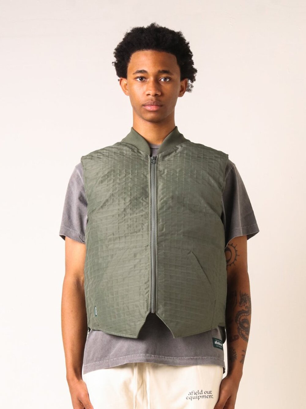 Afield Out Menswear Green Puffer Vest